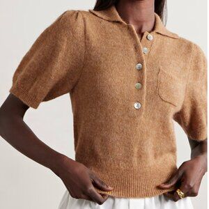 NWT DOEN Mila Camel Alpaca Wool Blend Sweater, Size XS
